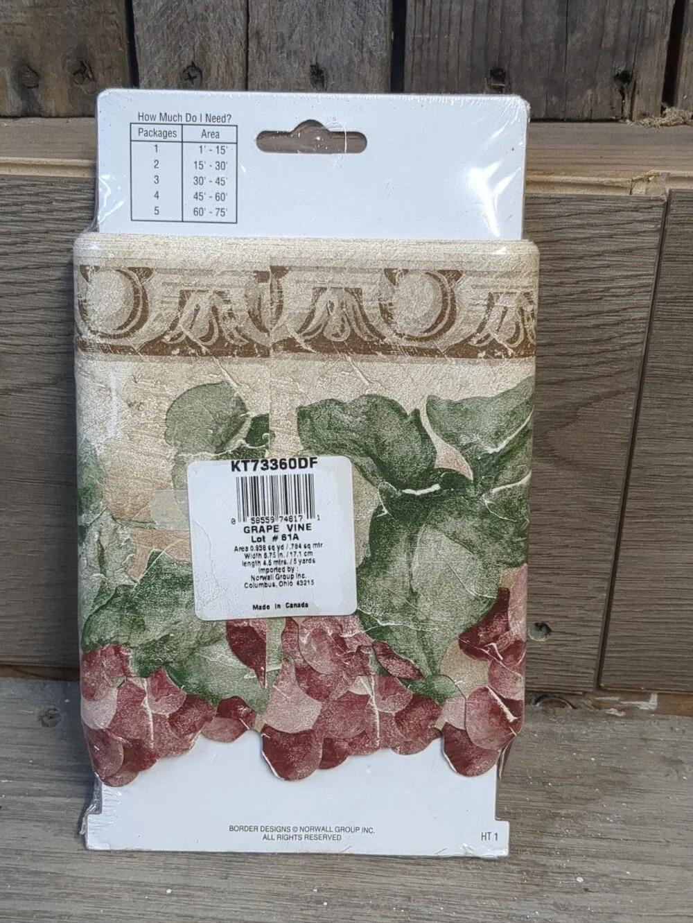 Grapevine Decorative Border New